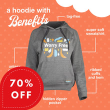 Load image into Gallery viewer, Worry Free unisex hoodie with a hidden zip pocket